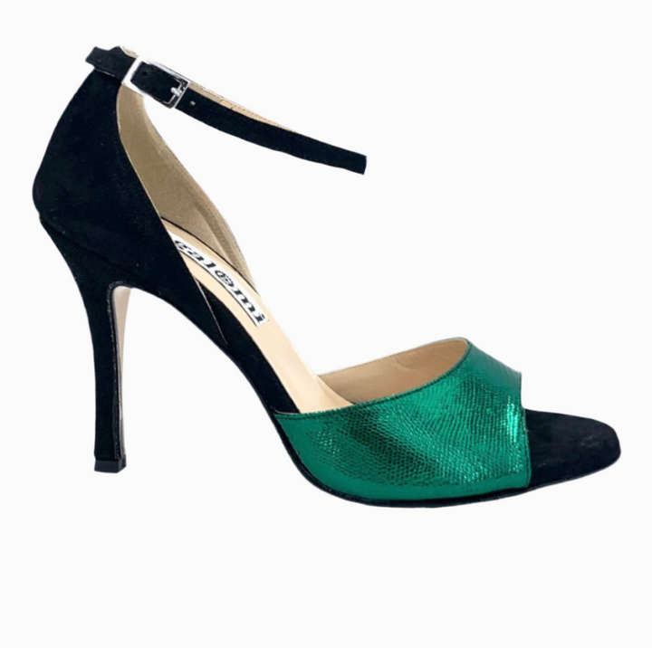 Penny / Black & Green-Alagalomi- Axis Tango - Best Tango Shoes