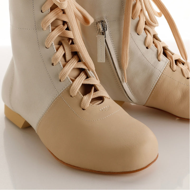 Booties / Beige & Cream-Tangolera- Axis Tango - Best Tango Shoes