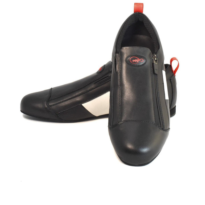 Zipper / Black Leather-Monsieur Pivot- Axis Tango - Best Tango Shoes