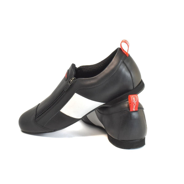 Zipper / Black Leather-Monsieur Pivot- Axis Tango - Best Tango Shoes